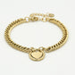 Schakelarmband hart goudkleurig