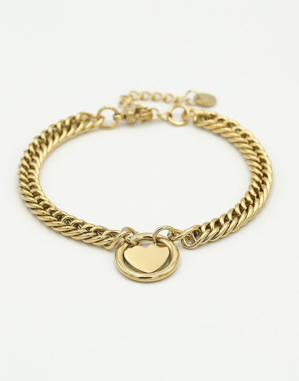 Schakelarmband hart goudkleurig