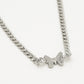 Schakelketting met vlinder zilverkleurig