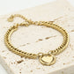 Schakelarmband hart goudkleurig