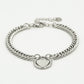 Schakelarmband hart zilverkleurig