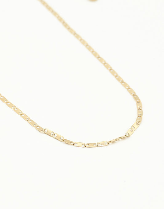 Schakelketting fijn goudkleurig