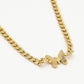 Schakelketting met vlinder goudkleurig