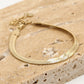 Armband platte schakel goudkleurig
