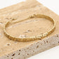 Bangle Z patroon goudkleurig