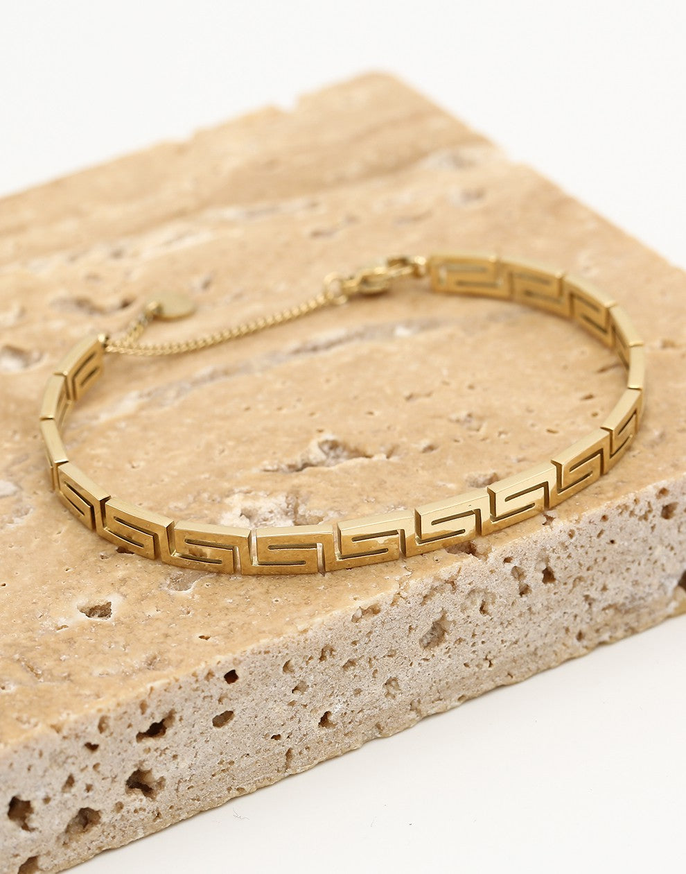 Bangle Z patroon goudkleurig
