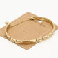 Bangle Z patroon goudkleurig