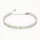 Bangle Z patroon zilverkleurig