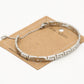 Bangle Z patroon zilverkleurig