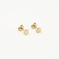 studs hartje plat goudkleurig