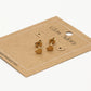 studs hartje plat goudkleurig