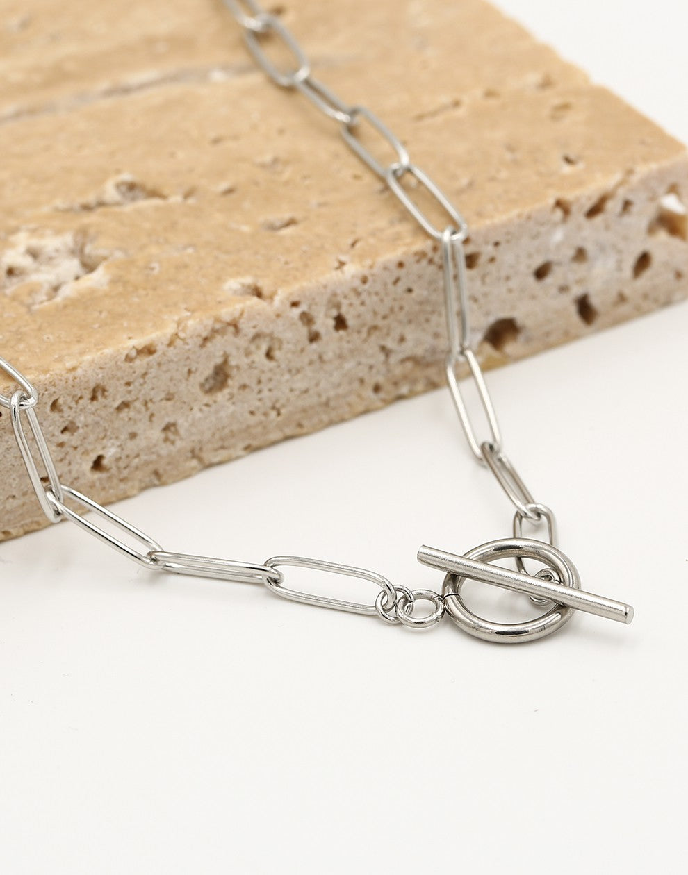 Schakelketting kapittelslot zilverkleurig