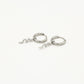 Silver snake earrings