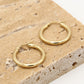 Oorringen hoops goudkleurig 25mm