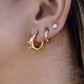Studs flat circle in gold color