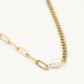 Schakelketting parel goudkleurig