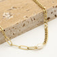 Schakelketting parel goudkleurig