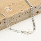 Schakelketting parel zilverkleurig