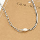 Schakelketting parel zilverkleurig