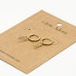 Gold-colored star earrings