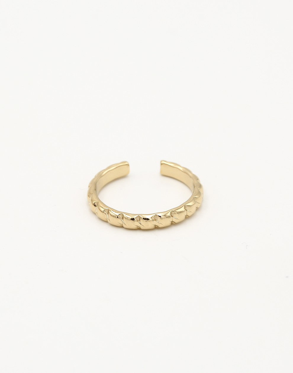 Ring bolletjes goudkleurig