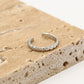 Ring bolletjes zilverkleurig