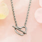 Ketting hart zilverkleurig
