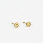 Oorstekers smiley goudkleurig