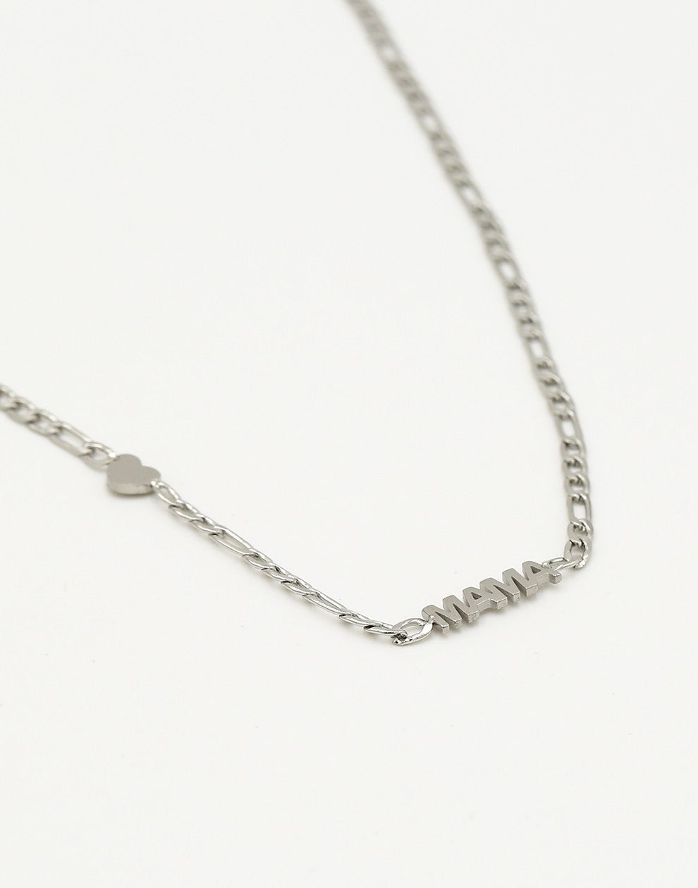 Ketting mama zilverkleurig