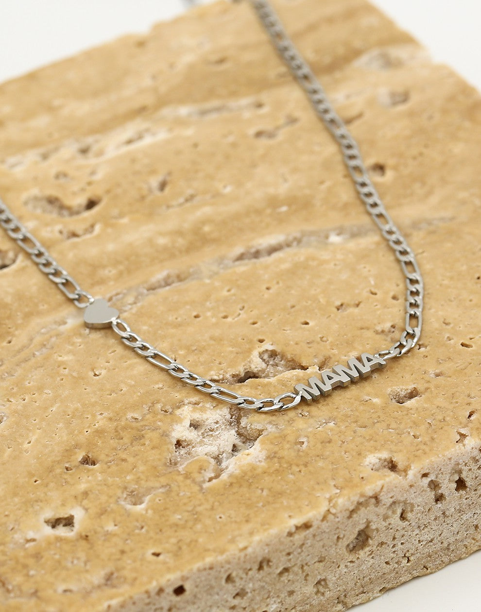 Ketting mama zilverkleurig
