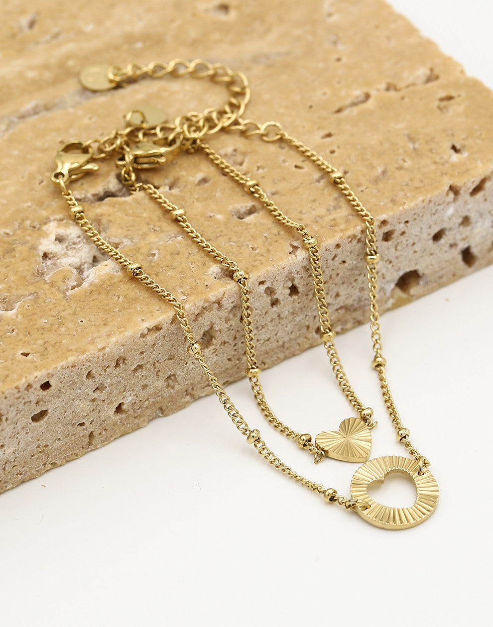 Armbanden vriendschap set goudkleurig