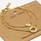 Armbanden vriendschap set goudkleurig