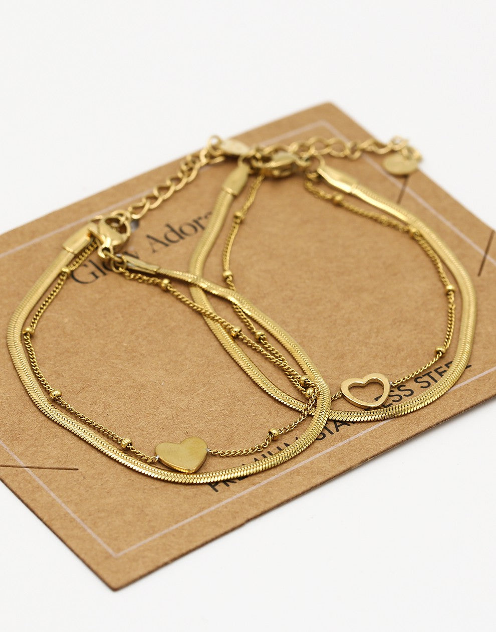 Armbanden set best friends goudkleurig