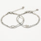 Armbanden set best friends zilverkleurig