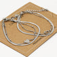 Armbanden set best friends zilverkleurig