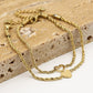Armbanden set hartjes goudkleurig