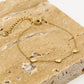 Armband drie hartjes goudkleurig