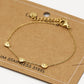 Armband drie hartjes goudkleurig