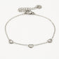 Armband drie hartjes zilverkleurig