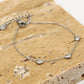 Armband drie hartjes zilverkleurig