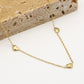 Ketting drie hartjes goudkleurig
