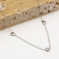 Ketting drie hartjes zilverkleurig