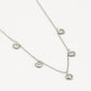 Ketting hartjes multi zilverkleurig