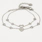 Armbanden vriendschapset hartjes zilverkleurig