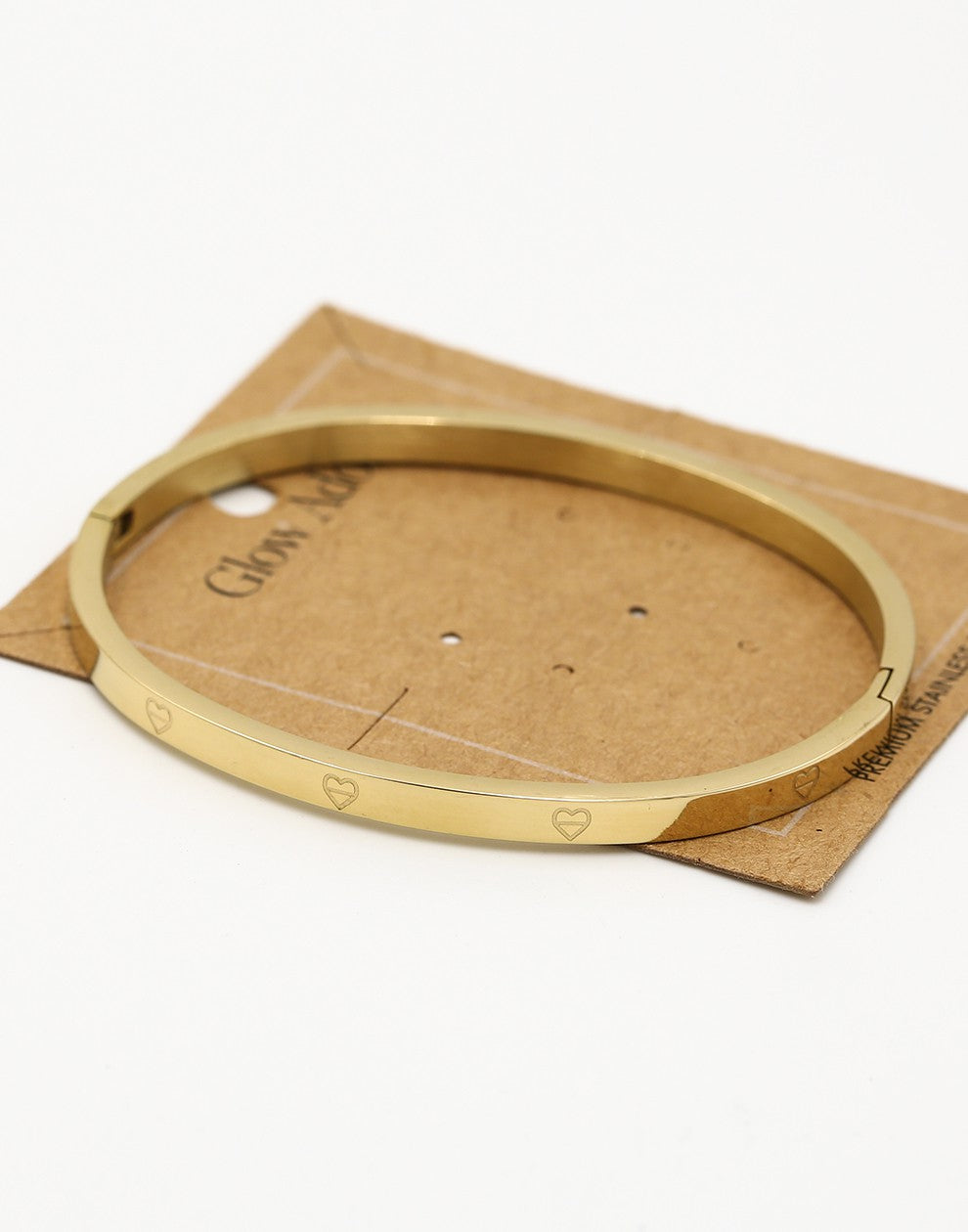 Bangle hartjes goudkleurig
