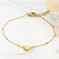 Armband met hartje goudkleurig