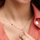 Ketting drie hartjes goudkleurig