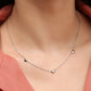 Ketting drie hartjes zilverkleurig
