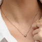 Ketting hartje goudkleurig