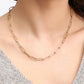 Ketting goudkleurig paperclip